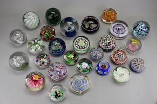 (27) Assorted Glass Paperweights