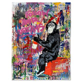 Mr. Brainwash, "Everyday Life" Mixed Media Original, Hand Signed with Certificate of Authenticity.