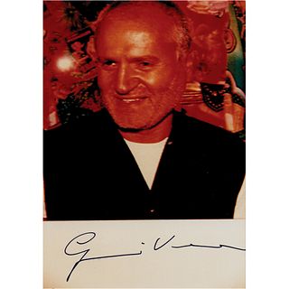 Gianni Versace Signed Photograph