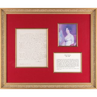 Dolley Madison Autograph Letter Signed