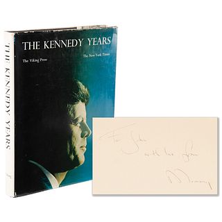 "With love from, Mummy" - Jacqueline Kennedy Signed &#39;The Kennedy Years&#39; Book, Given to John-John in 1964