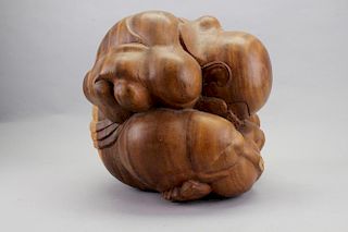 20th C. Carved Wooden Figure