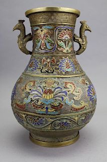 Chinese Cloisonne/Bronze Vase