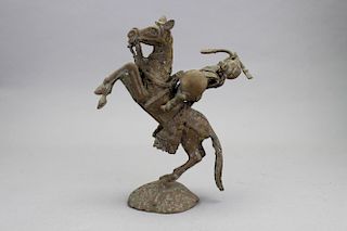 Chinese Bronze Figure on a Horse