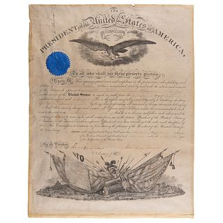 Abraham Lincoln Military Appointment Signed as President (1861)