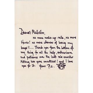 Phil Collins Autograph Letter Signed