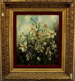 American School, Painting of Lilies