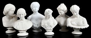 Six Parian Busts of Ladies
