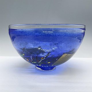 Kosta Boda Crystal Decorative Bowl, Satellite Blue 59252