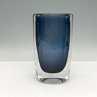 Orrefors Blue Glass Vase