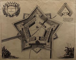 17th C. Map of Turin