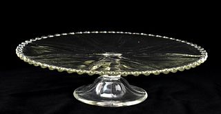 IMPERIAL GLASS CANDLEWICK CAKE PLATE