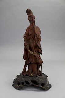 Carved Chinese Figure on Base