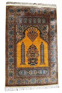 Persian Silk Rug, 20th Century