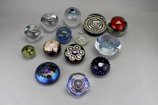 (14) Signed Paperweights