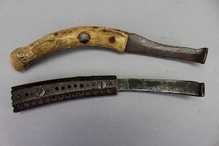 (2) Antique Farrier's Knives