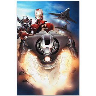Marvel Comics "Iron Man 2.0 #7" Numbered Limited Edition Giclee on Canvas by Salvador Larroca with COA.