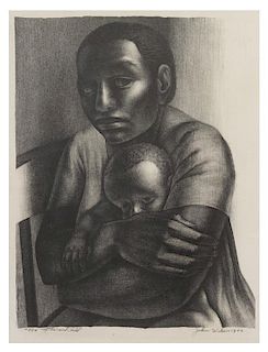 John Wilson, (American, b. 1922), Mother and Child, 1956
