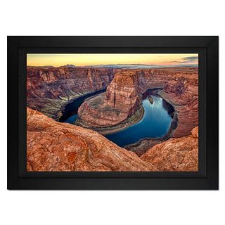 Jongas, "Circle Of Life" Framed Limited Edition Photograph on Canvas, Numbered and Hand Signed with Letter of Authenticity.