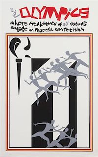 Romare Bearden, (American, 1911-1988), Olympic Poster, 1971