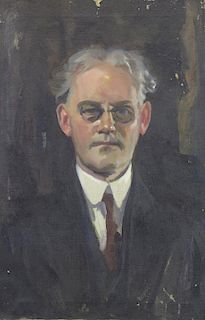 ADAMS, Wayman. Oil on Canvas. Portrait of Dr.
