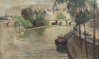 KLUGE, Constantin. Oil on Canvas. Seine River,