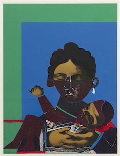 Romare Bearden, (American, 1911-1988), Mother and Child