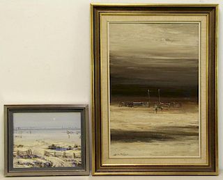 Two Australian Post Impressionist Landscapes.