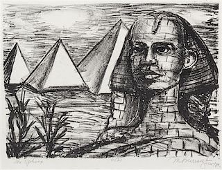 Margaret Taylor Goss Burroughs, (American, 1917-2010), The Sphinx, 1984