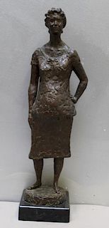 GROSS, Chaim. Bronze Sculpture of a Woman.
