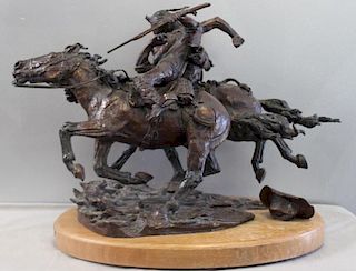 Maher Morcos. Bronze Sculpture "Fate Of The Scout"