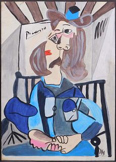 After/Style of Pablo Picasso: Portrait d'une femme assise