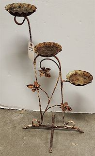 Wrought 3 Tier Plant Stand 30"