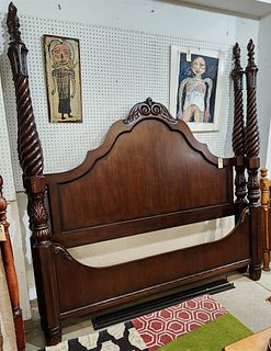 Cherry King Size Poster Bed 7'6"H X 83"W