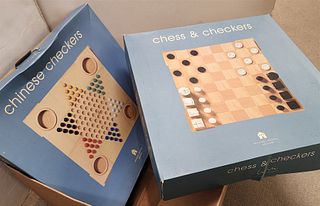 Bx Michael Graves Design Games- Chinese Checkers + Chess + Checkers