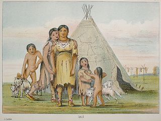 George Catlin - Plate 102 from The North American