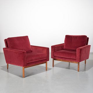 DWR, Pair "Raleigh" lounge chairs