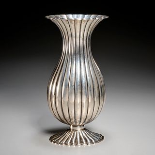 Mario Buccellati, large sterling vase