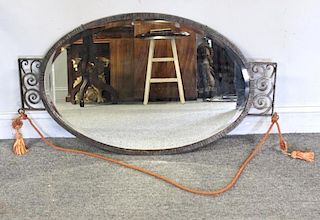 Art Deco Iron Frame Mirror.