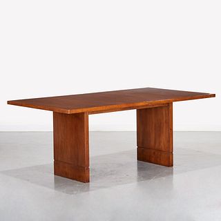 T.H. Robsjohn-Gibbings, mahogany dining table