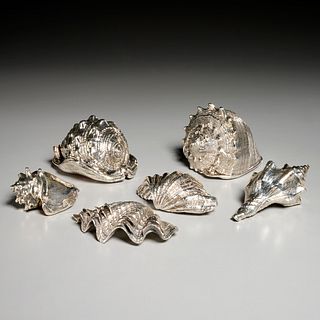 Mario & Federico Buccellati silver clad seashells