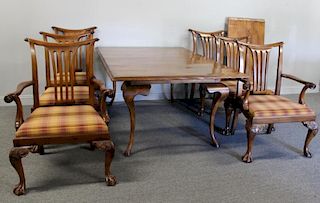 BAKER. Baker Furniture Dining Table and 8 Chairs.