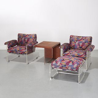 Pace Collection, Lucite "Argenta" seating group