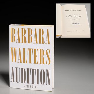 Barbara Walters, signed copy of her memoir