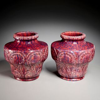 Villeroy & Boch, pair Art Deco vases