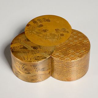 Japanese gilt lacquer box, ex-Jayne Wrightsman