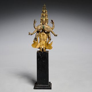 Himalayan gilt bronze Avalokiteshvara