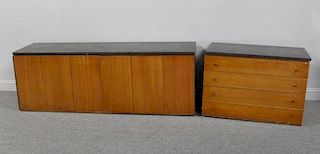 Set of Paul McCobb; Calvin Wall Mounted Cabinets.