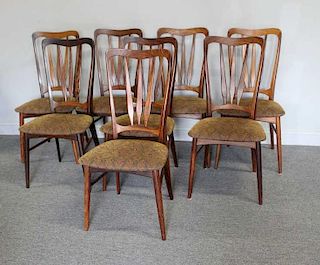 Set of 8 Koefoeds Hornslet Rosewood Dining Chairs.