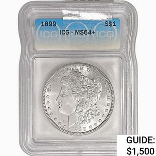 1899 Morgan Silver Dollar ICG MS64+ 